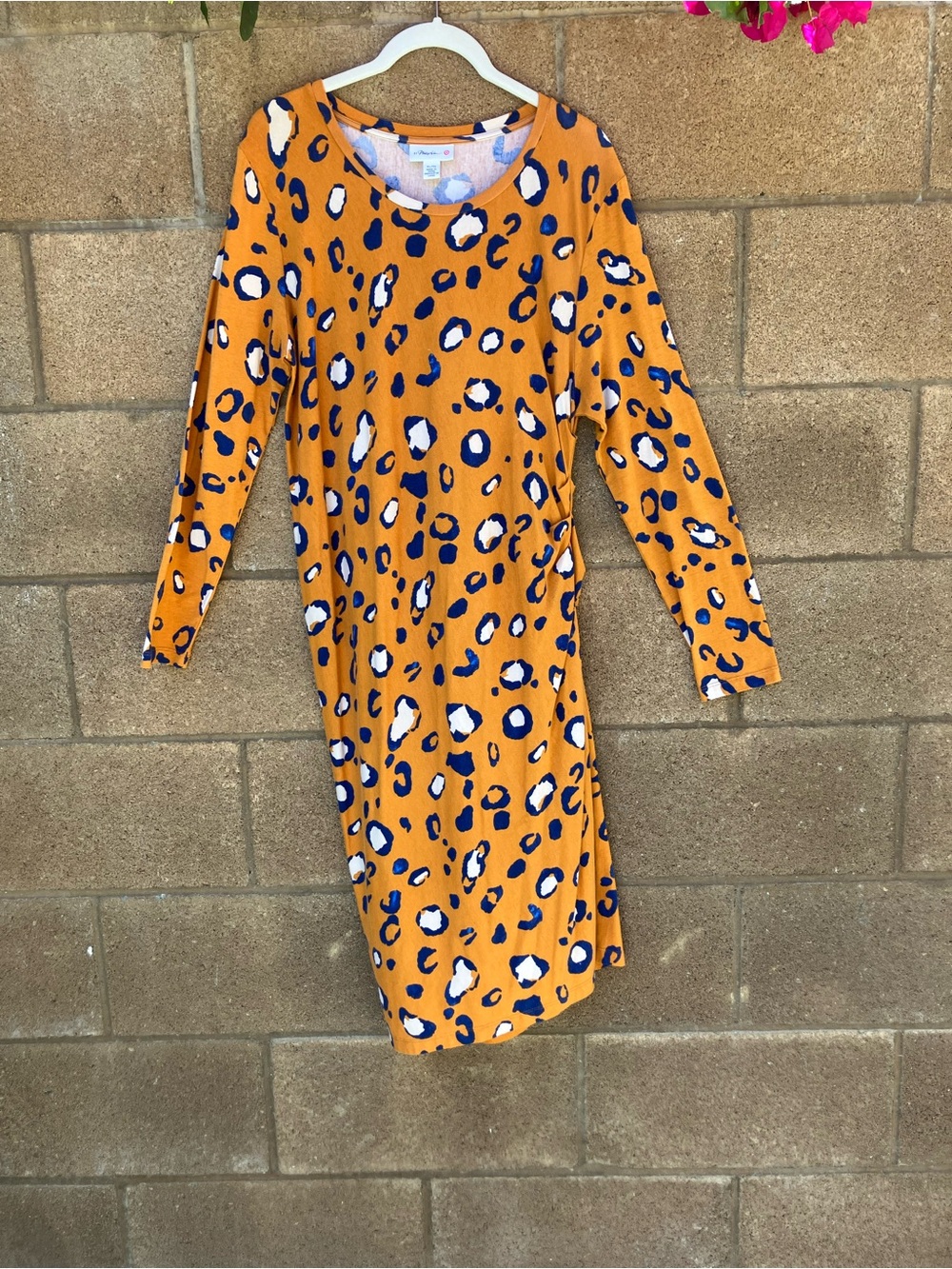 3.1 Phillip Lim for Target Mustard Yellow Leopard Print Asymmetrical Dress